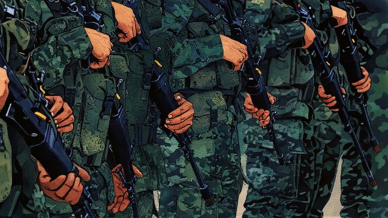 Soldados das Forças Militares da Colômbia em formação (Foto: Reprodução)