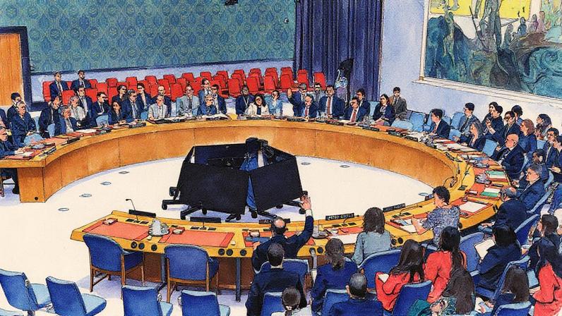Conselho de Segurança da ONU em reunião sobre o Irã na sede da ONU em Nova York (Foto: Reprodução)
