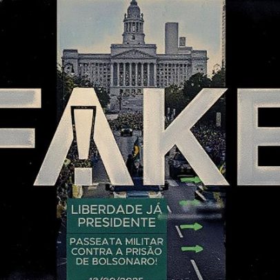 Vídeo falso afirma que Trump ordenou parada militar nos EUA por prisão de Bolsonaro