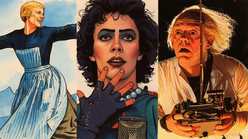 Filmes 'A noviça rebelde', 'The rocky horror picture show' e 'De volta para o futuro' são relançados nos cinemas em seus aniversários (Foto: Reprodução)