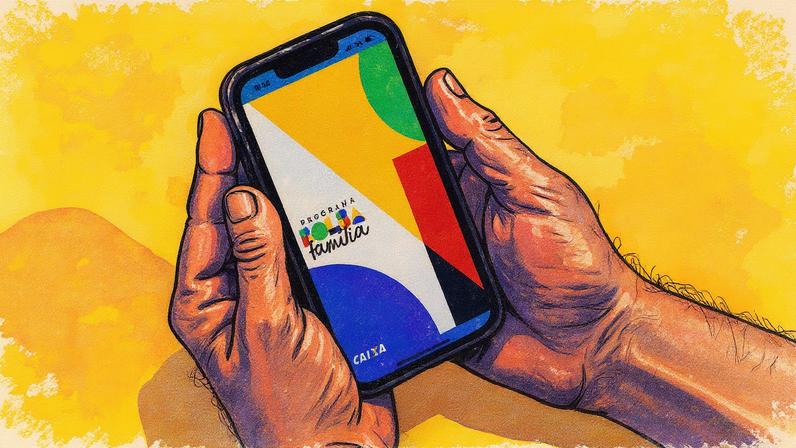 Aplicativo do Bolsa Família com informações sobre o pagamento do benefício social em setembro, que ocorrerá entre os dias 17 e 30 (Foto: Reprodução)