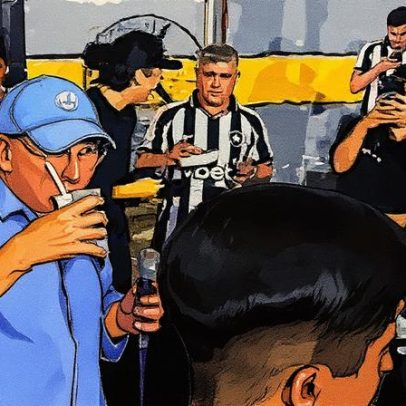 John Textor anima torcedores do Botafogo com samba antes do clássico contra o Vasco