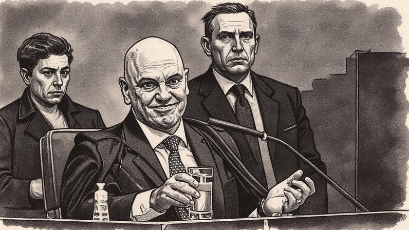 Ministro Alexandre de Moraes durante a primeira sessão do julgamento da tentativa de golpe de Estado por Jair Bolsonaro e aliados (Foto: Reprodução)