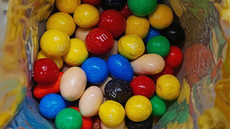 Balas de chocolate M&Ms são exibidas na loja M&M's World em Manhattan, na cidade de Nova York, EUA