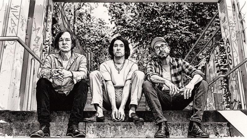 Bright Eyes in 2025: Nate Walcott, Conor Oberst, and Mike Mogis. Mario Heller*