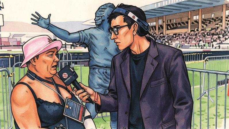 Monalisa em pré-jogo da Vasco TV (Foto: Reprodução/VascoTV)