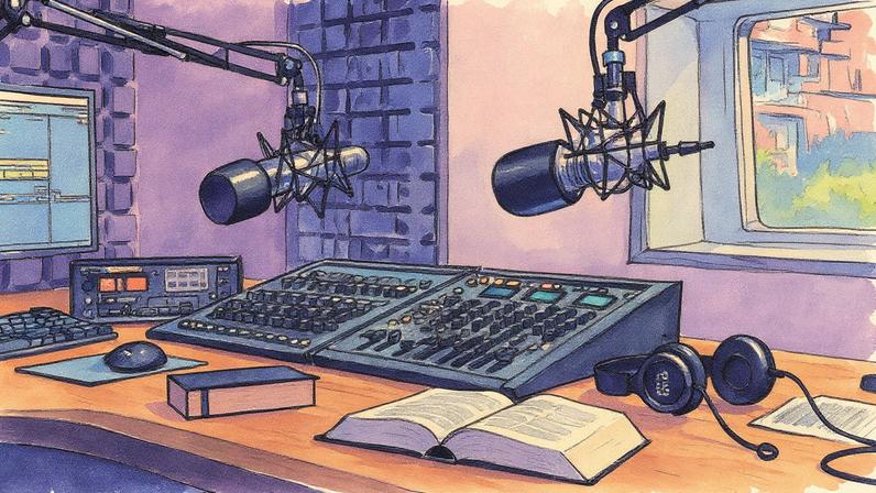Estódio de rádio cristã. Foto: Reprodução.