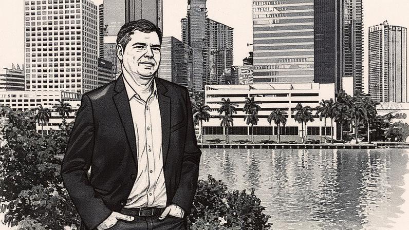 João Vitor Menin, em Miami, no escritório global da Inter&Co