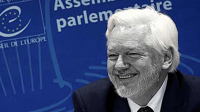 Julian Assange, en una audiencia judicial en Estrasburgo, en octubre de 2024. Stephane Mahe (REUTERS)
