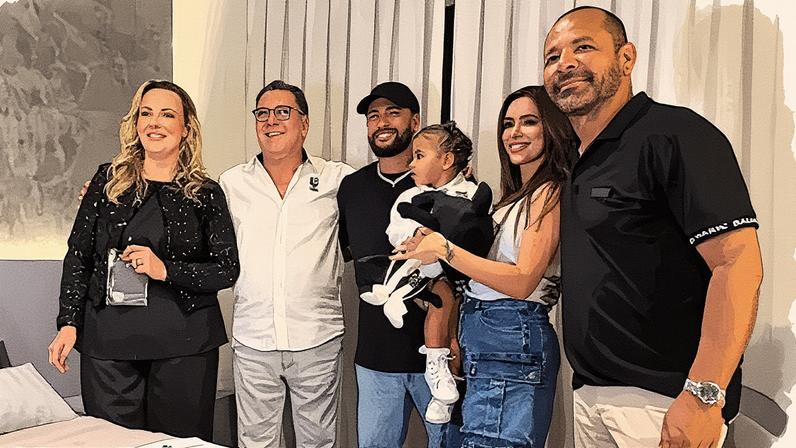 Neymar participa de inauguração de suíte no CT Rei Pelé • Reprodução / Instagram