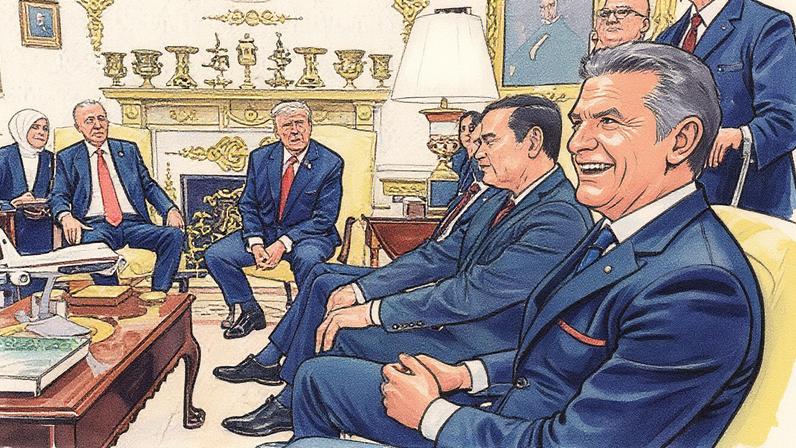 Trump y Erdogan, durante la reunión mantenida este jueves en la Casa Blanca. Evan Vucci (AP)
