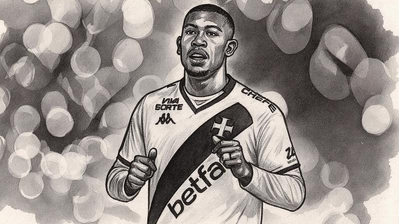 Rayan em ação pelo Vasco contra o Cruzeiro (Foto: Thiago Ribeiro/AGIF)
