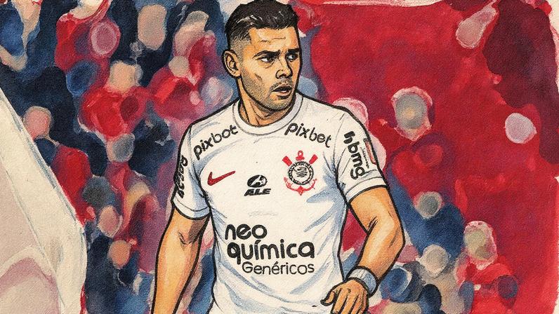 Ángel Romero comemora um de seus gols na goleada do Corinthians sobre o Flamengo em Itaquera, em 2016. (Foto: Rodrigo Coca / Agência Corinthians)