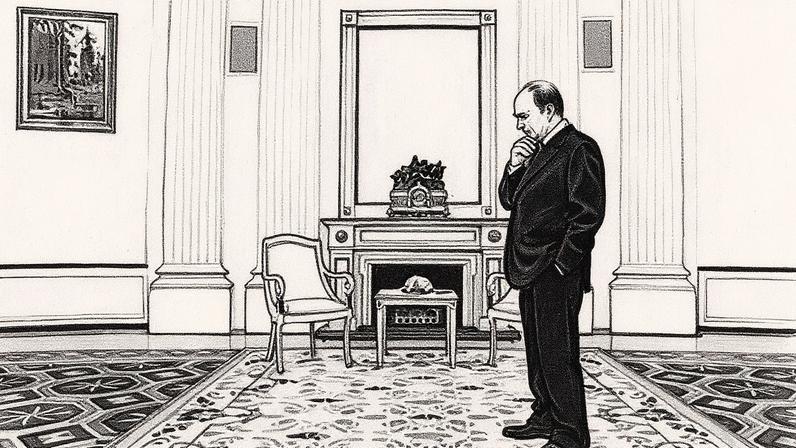 El mandatario ruso, Vladímir Putin, esperaba reunirse el pasado viernes en el Kremlin con el presidente de Bielorrusia, Aleksandr Lukashenko. RAMIL SITDIKOV / POOL (EFE)