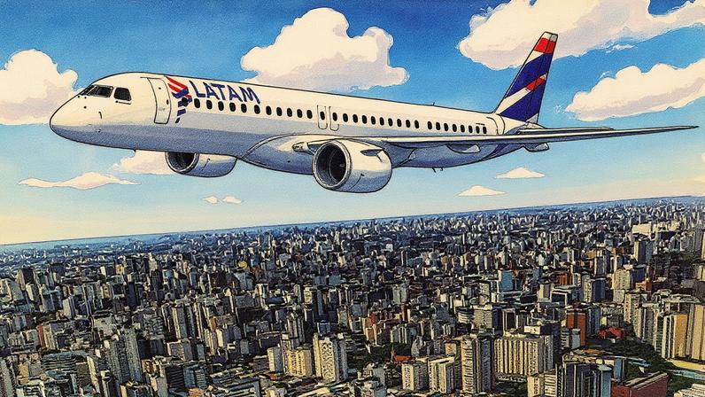 Embraer E195-E2 passará a integrar a frota do grupo LATAM por meio de um pedido de até 74 aeronaves