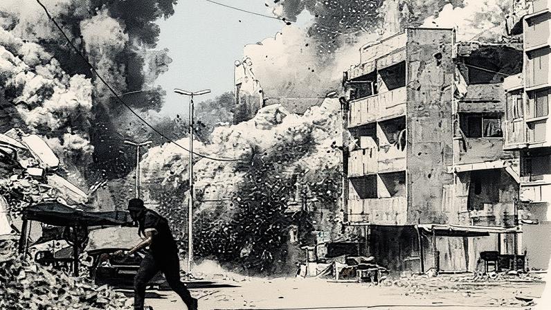 Ataque aéreo durante una operación militar en Ciudad de Gaza, el pasado 27 de septiembre. MOHAMMED SABER (EFE)
