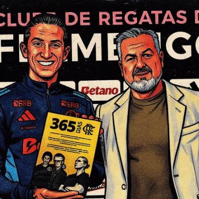 Filipe Luís é homenageado pelo Flamengo após um ano no comando