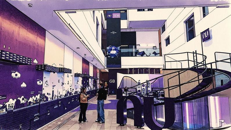 Nubank cresce entre adolescentes. Agora quer ensinar a poupar com cartão de crédito | Sede do Nubank em São Paulo: banco cresce também no segmento de adolescentes, segundo executivo à frente da área (Photographer: Jonne Roriz/Bloomb/Jonne Roriz)