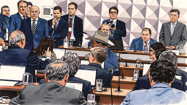 Oposição elege presidente e relator da CPMI do INSS em sessão, resultando em derrota para o governo Lula (Foto: Reprodução)
