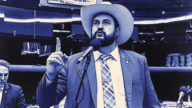 Deputado federal Zé Trovão em sessão na Câmara dos Deputados (Foto: Reprodução)