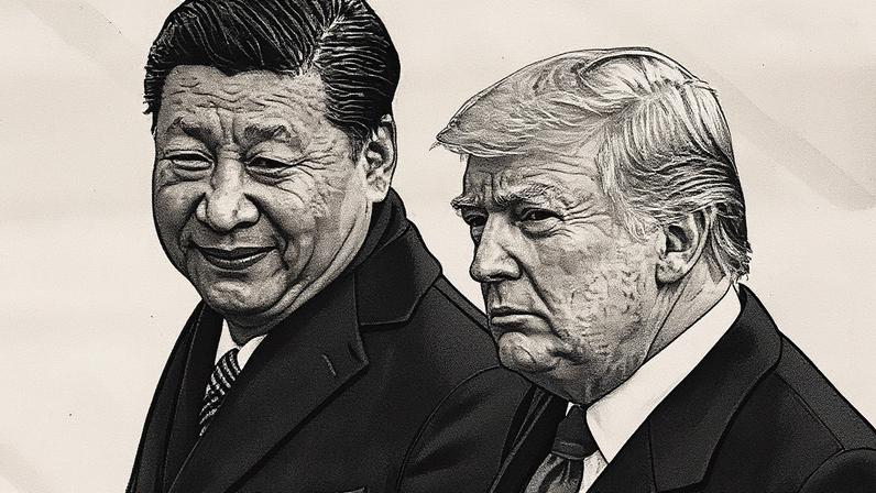 Presidente da China, Xi Jinping, e presidente dos EUA, Donald Trump, em encontro formal (Foto: Reprodução)