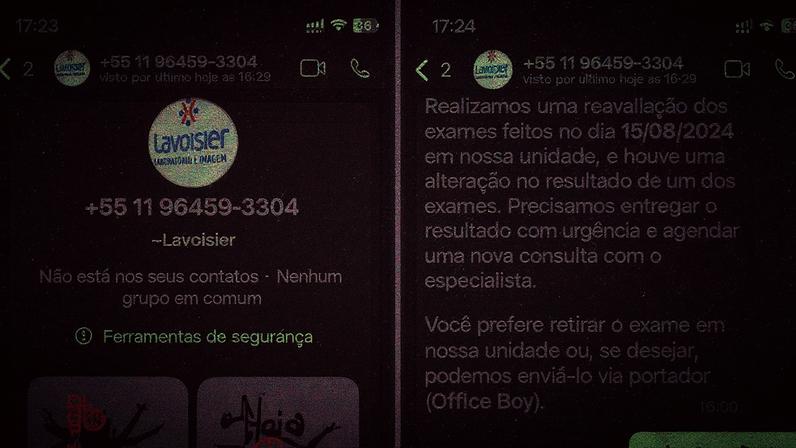 Golpistas de exames médicos se passaram pelo laboratório Lavoisier (Foto: Reprodução)