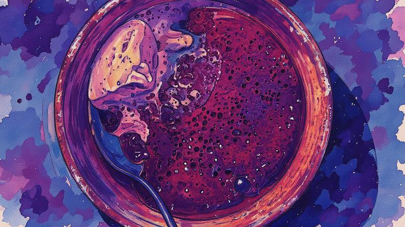 Bolo de micro-ondas feito com creme de avelã, servido com sorvete (Foto: Reprodução)