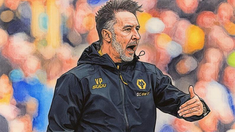 Vitor Pereira durante partida à frente do Wolverhampton na Premier League (Foto: Reprodução)
