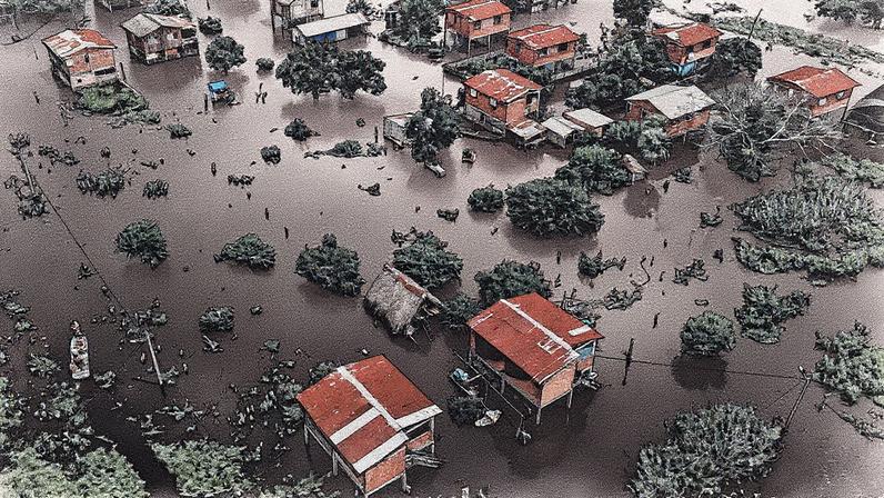 Enchentes afetam áreas urbanas na Bolívia em abril de 2025 (Foto: Reprodução)