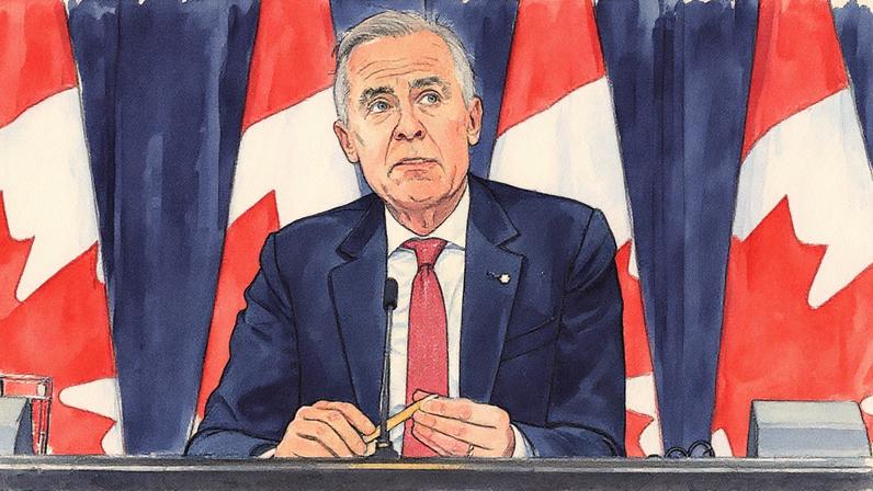 Mark Carney se tornou o primeiro novo primeiro-ministro canadense em nove anos após ser eleito há seis meses (Foto: Reprodução)
