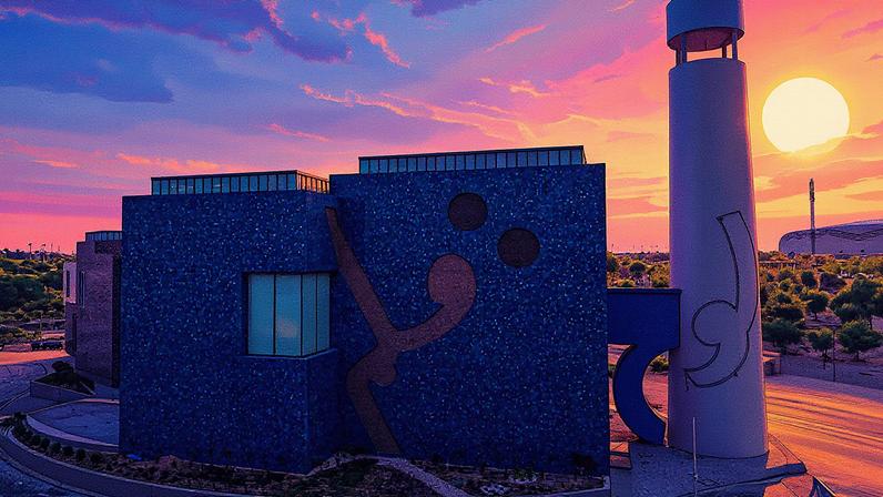 The museum’s building is based on a sketch by the artist Courtesy of Qatar Foundation