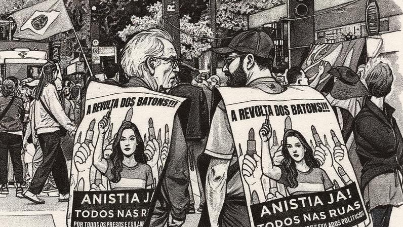 Manifestação pede anistia (Foto: Reprodução)