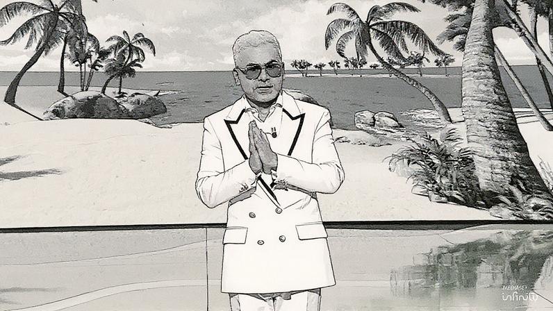 Jorge Javier Vázquez durante uma gala de 'Supervivientes All Stars' (Foto: Reprodução)