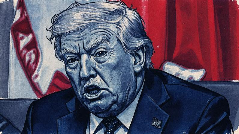 Presidente dos EUA, Donald Trump, faz discurso instando a Justiça a agir contra seus oponentes (Foto: Reprodução)