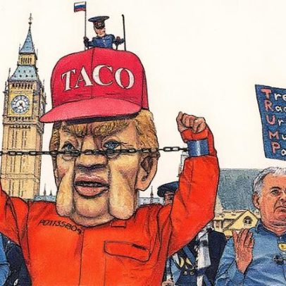 Milhares de pessoas protestam em Londres contra a visita de Trump