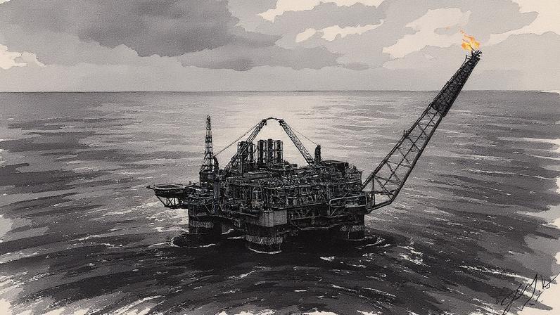 Plataforma de petróleo P-52 na bacia de Campos, Rio de Janeiro, em 2010 (Foto: Reprodução)