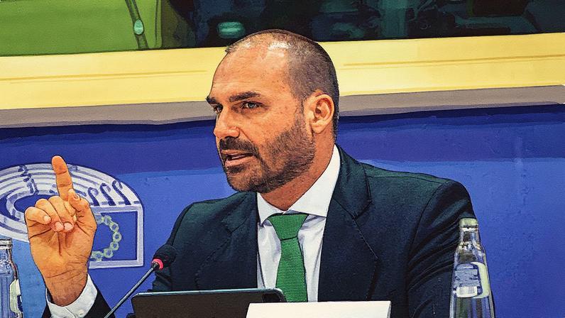 Deputado federal Eduardo Bolsonaro em foto (Foto: Reprodução)