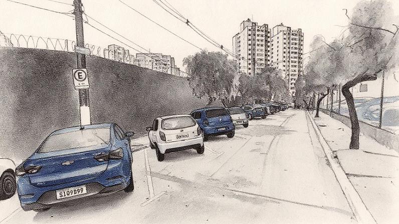 Rua Canoal, na Vila Andrade, incluída em projeto de lei que facilita a venda de ruas em São Paulo (Foto: Reprodução)