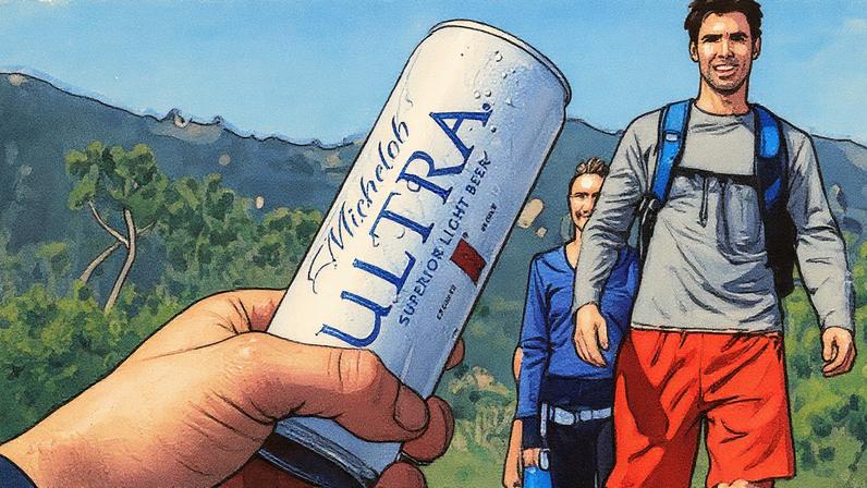 Imagem promocional da cerveja Michelob Ultra (Foto: Reprodução)