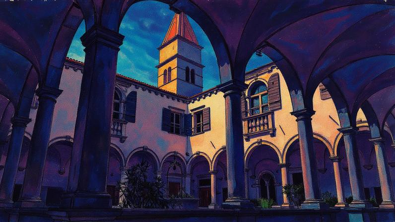 Pintura criada para a Igreja de São Francisco de Assis em Piran, localizada na região da Istria, que foi parte da Itália e atualmente é dividida entre Itália, Eslovênia e Croácia (Foto: Reprodução)