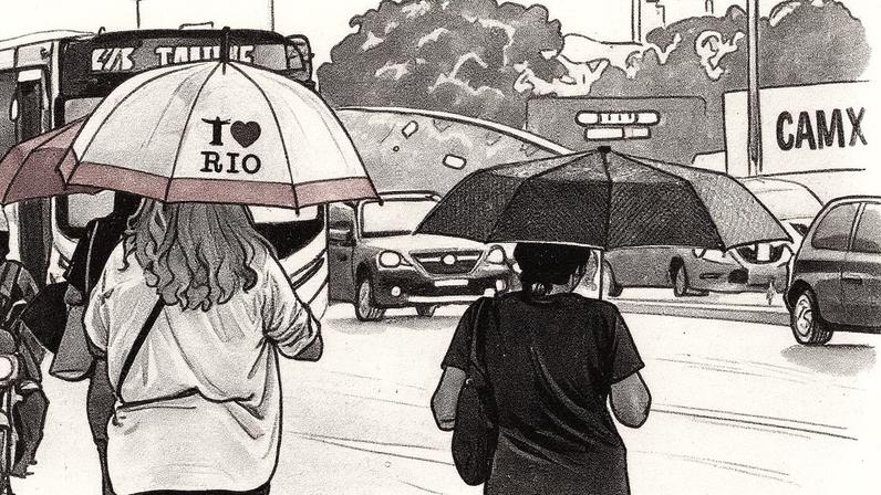 Frente fria traz chuva para o Rio (Foto: Reprodução)