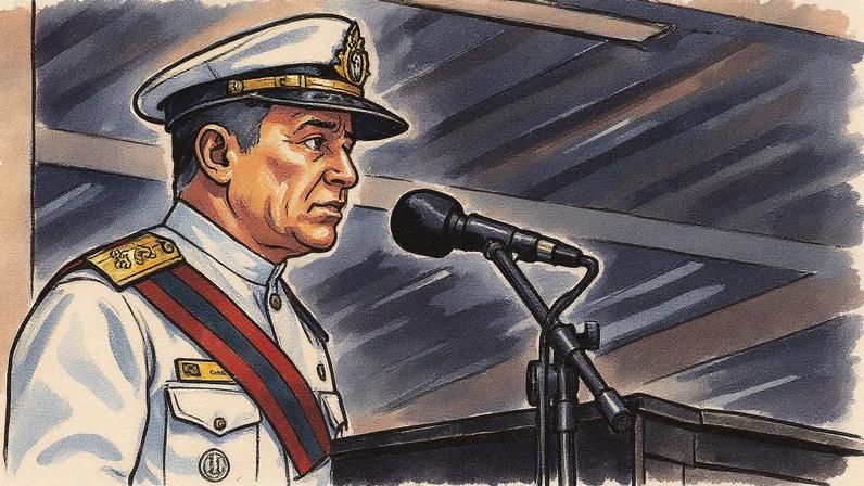 Cerimônia de Transmissão do Comando da Marinha ao Almirante de Esquadra Almir Garnier Santos (Foto: Reprodução)