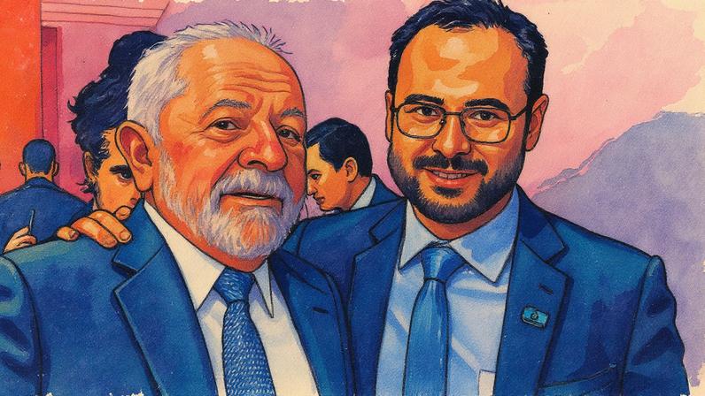 Secretário nacional do Consumidor, Paulo Pereira, ao lado do presidente Lula (Foto: Reprodução)