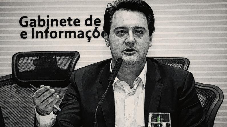 Governador do Paraná, Ratinho Junior, em evento oficial (Foto: Reprodução)