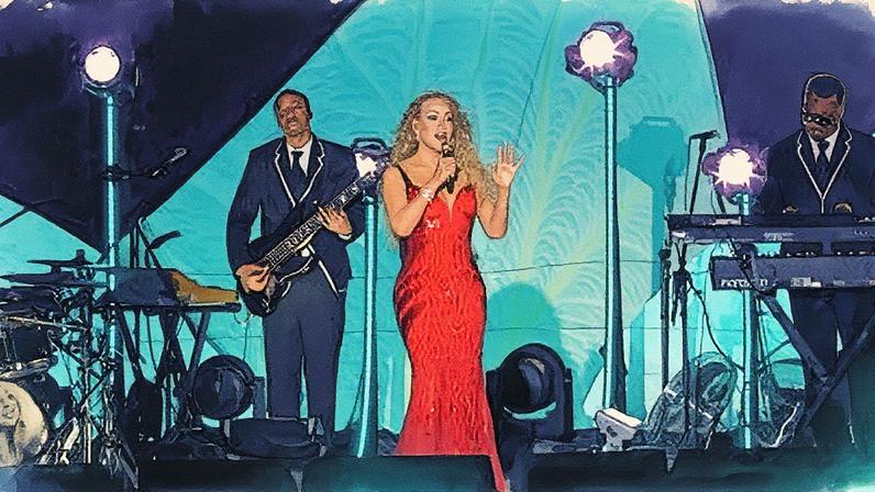 Mariah Carey se apresenta no Amazônia Live, em Belém, no Pará (Foto: Reprodução)
