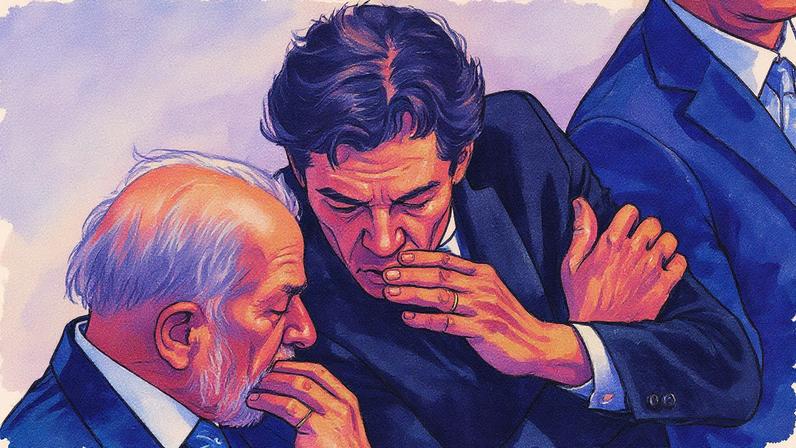 Presidente Lula e ministro da Fazenda, Fernando Haddad, em evento no Palácio do Planalto (Foto: Reprodução)