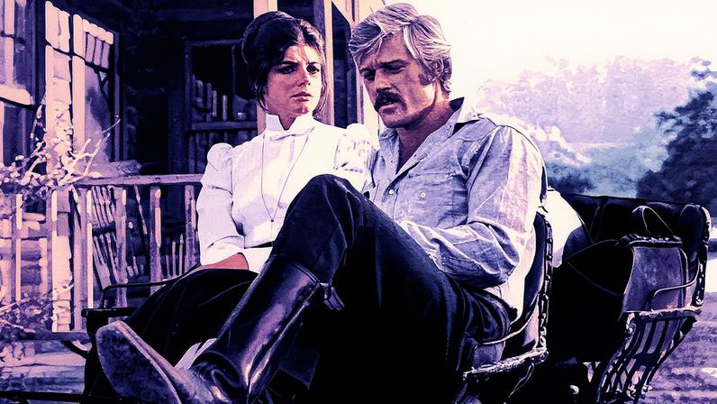Robert Redford e Katharine Ross atuam em cena do filme Butch Cassidy and the Sundance Kid, de 1969 (Foto: Reprodução)
