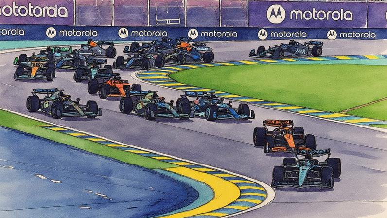 Largada da corrida do GP de São Paulo 2024 de F1 (Foto: Reprodução)