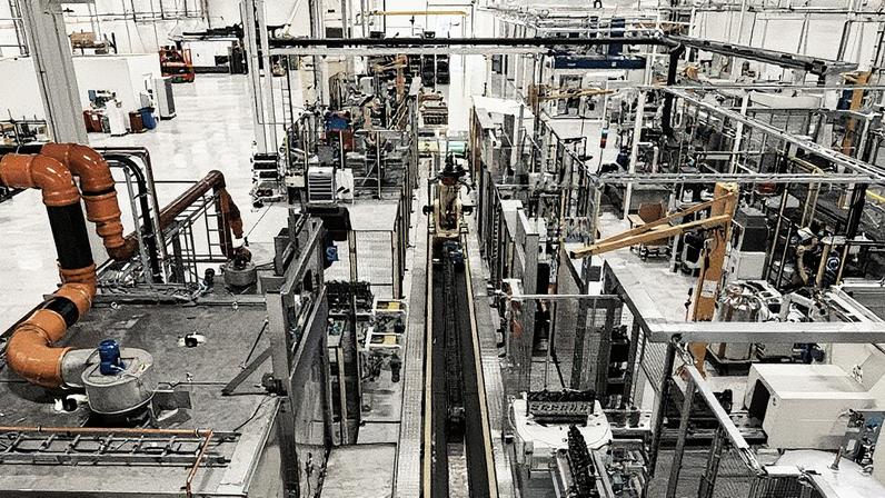 Detalhe de fábrica da AGCO na Finlândia