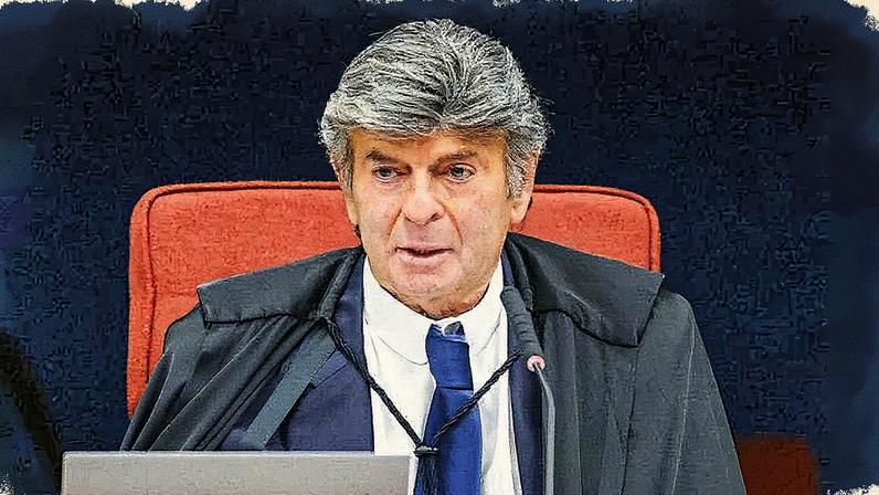 Ministro Luiz Fux do STF durante seu voto na Primeira Turma (Foto: Reprodução)